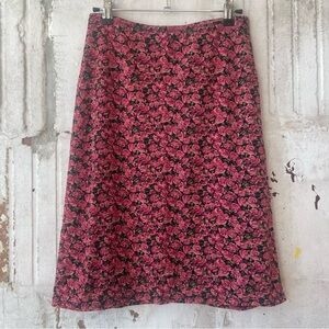 VINTAGE 90s Mesh Pink Rose Skirt – New York & Company – XS